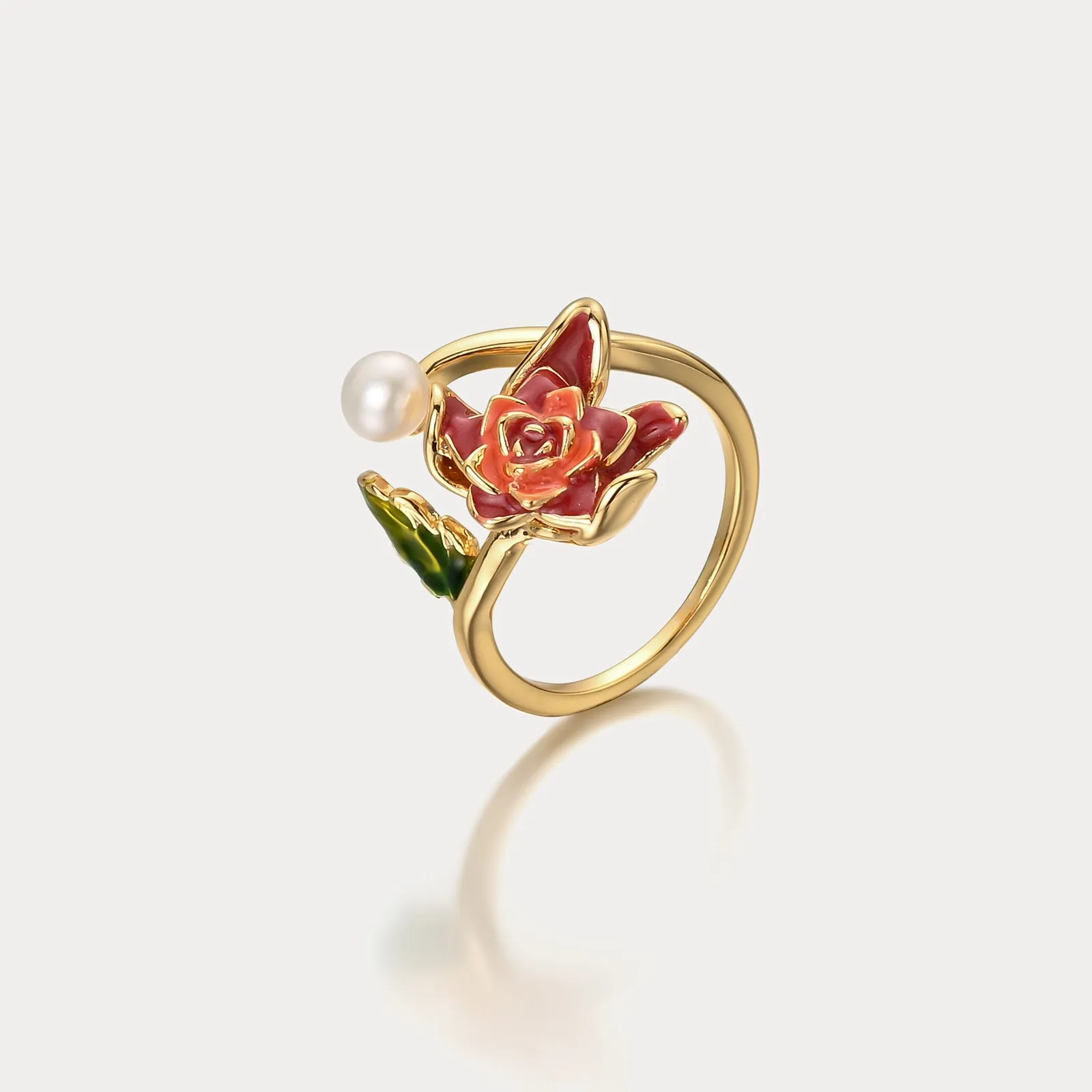 Rose Oil Painting Ring sold by Selenichast product image thumbnail 4
