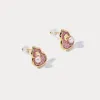 Pink Gourd Earrings sold by Selenichast