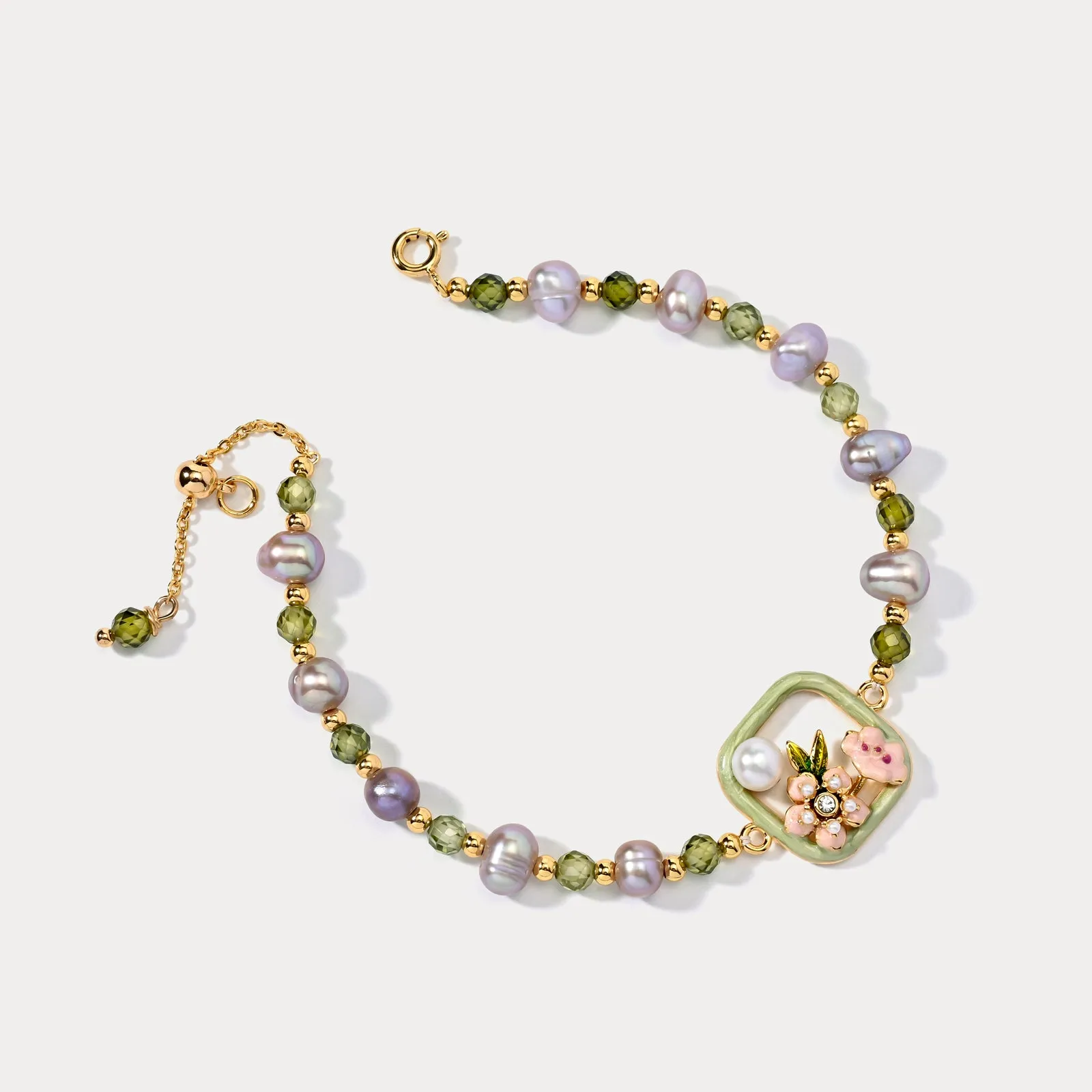 Oil Painting Baroque Pearl Bracelet sold by Selenichast product image thumbnail 4