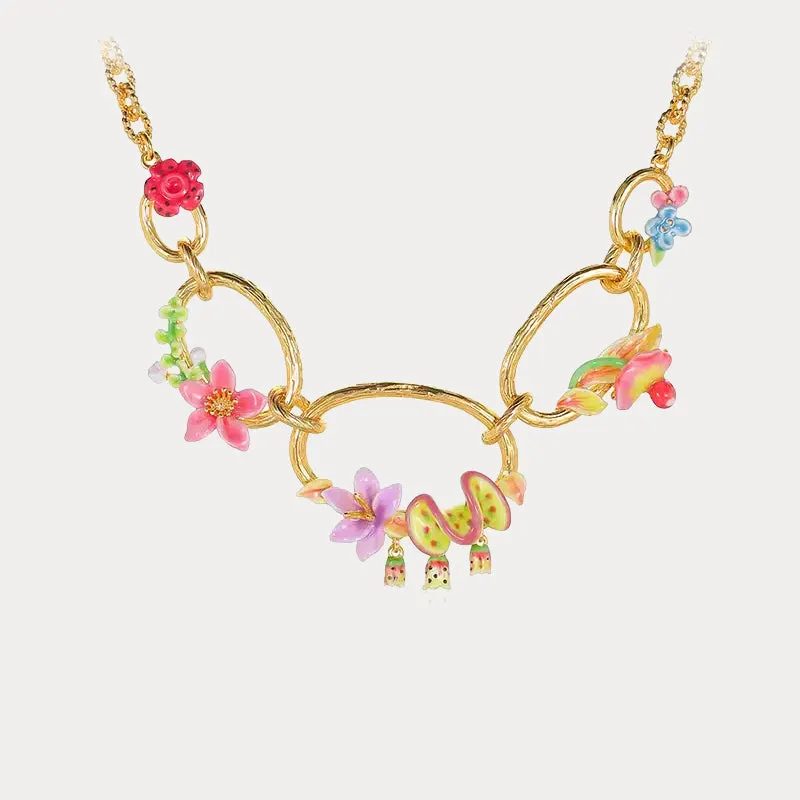 Tropical Flower Necklace sold by Selenichast
