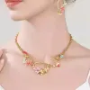 Tropical Flower Necklace sold by Selenichast