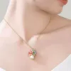 Tropical Flower Pearl Necklace sold by Selenichast