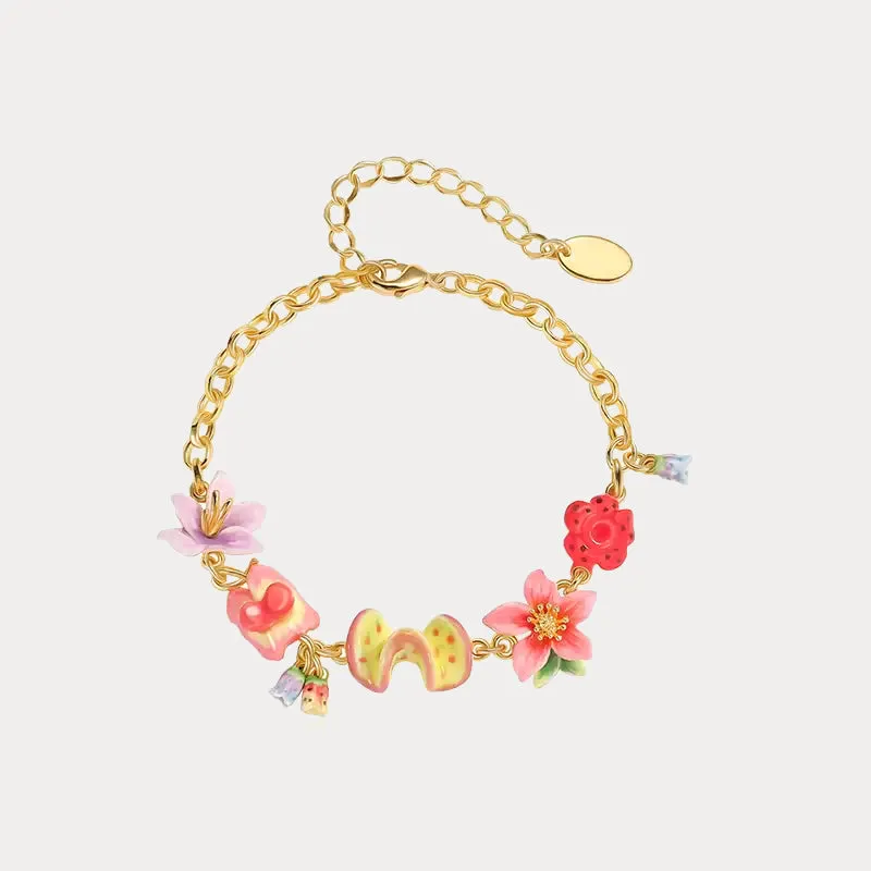Tropical Flower Bracelet sold by Selenichast