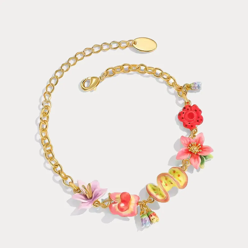 Tropical Flower Bracelet sold by Selenichast product image thumbnail 2