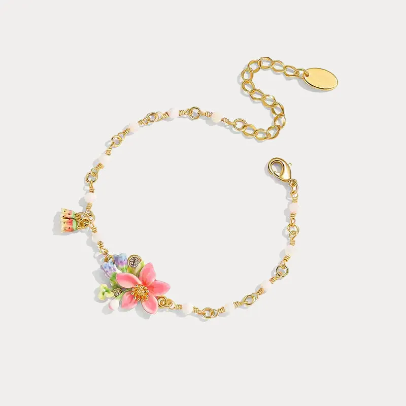 Tropical Flower Bracelet sold by Selenichast product image thumbnail 2