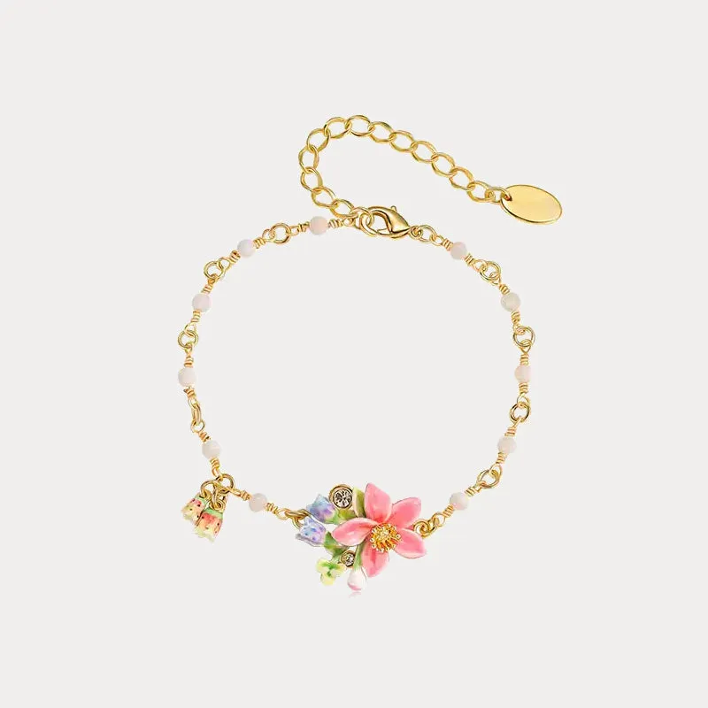 Tropical Flower Bracelet sold by Selenichast