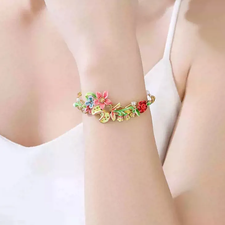 Tropical Flower Half Bracelet sold by Selenichast product image thumbnail 5