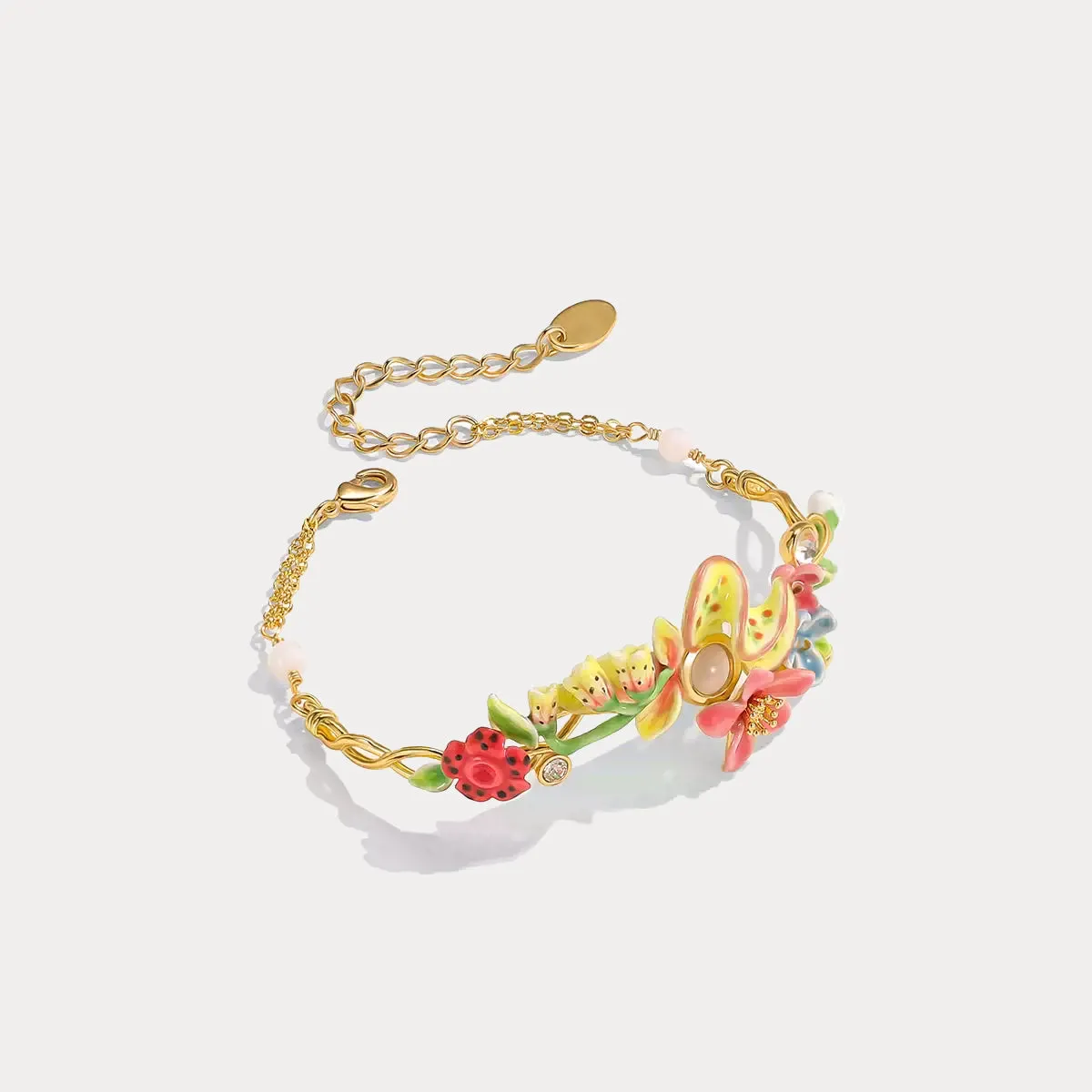 Tropical Flower Half Bracelet sold by Selenichast product image thumbnail 2