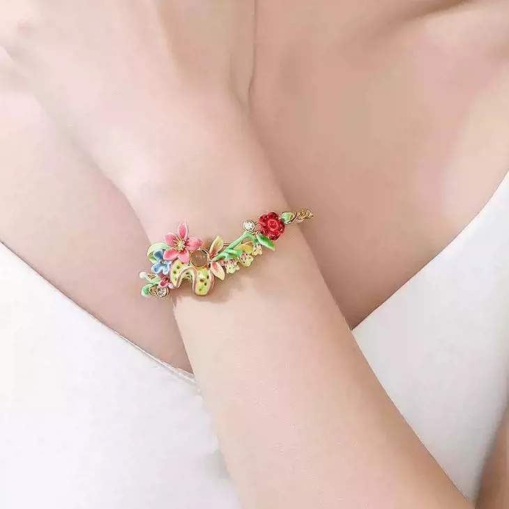 Tropical Flower Half Bracelet sold by Selenichast product image thumbnail 4