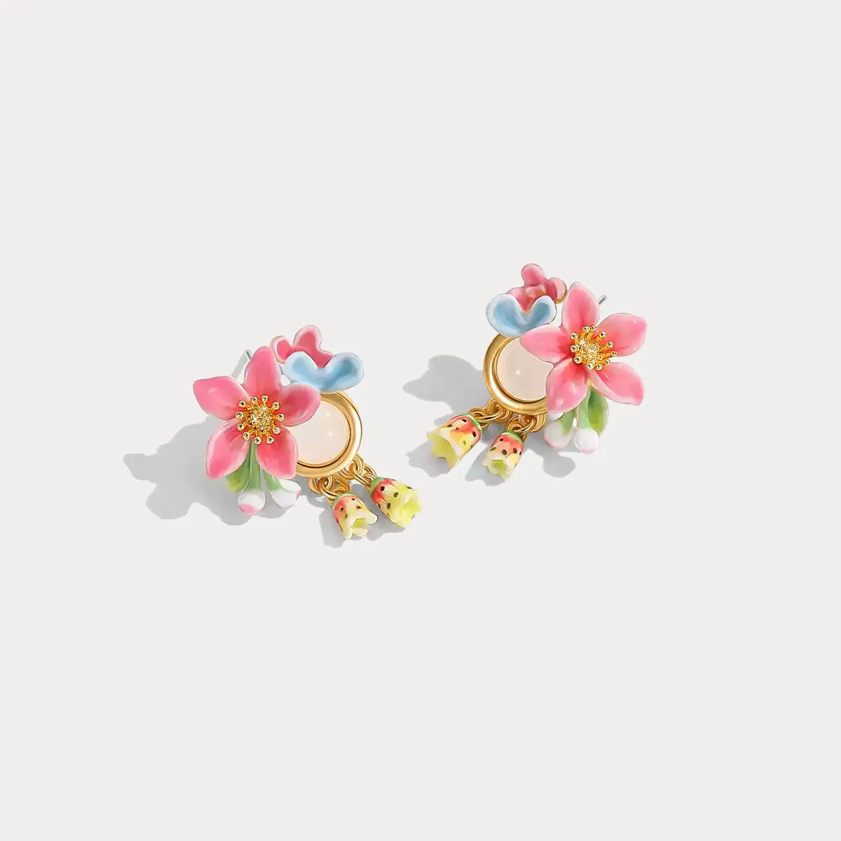Tropical Flower Earrings sold by Selenichast product image thumbnail 3