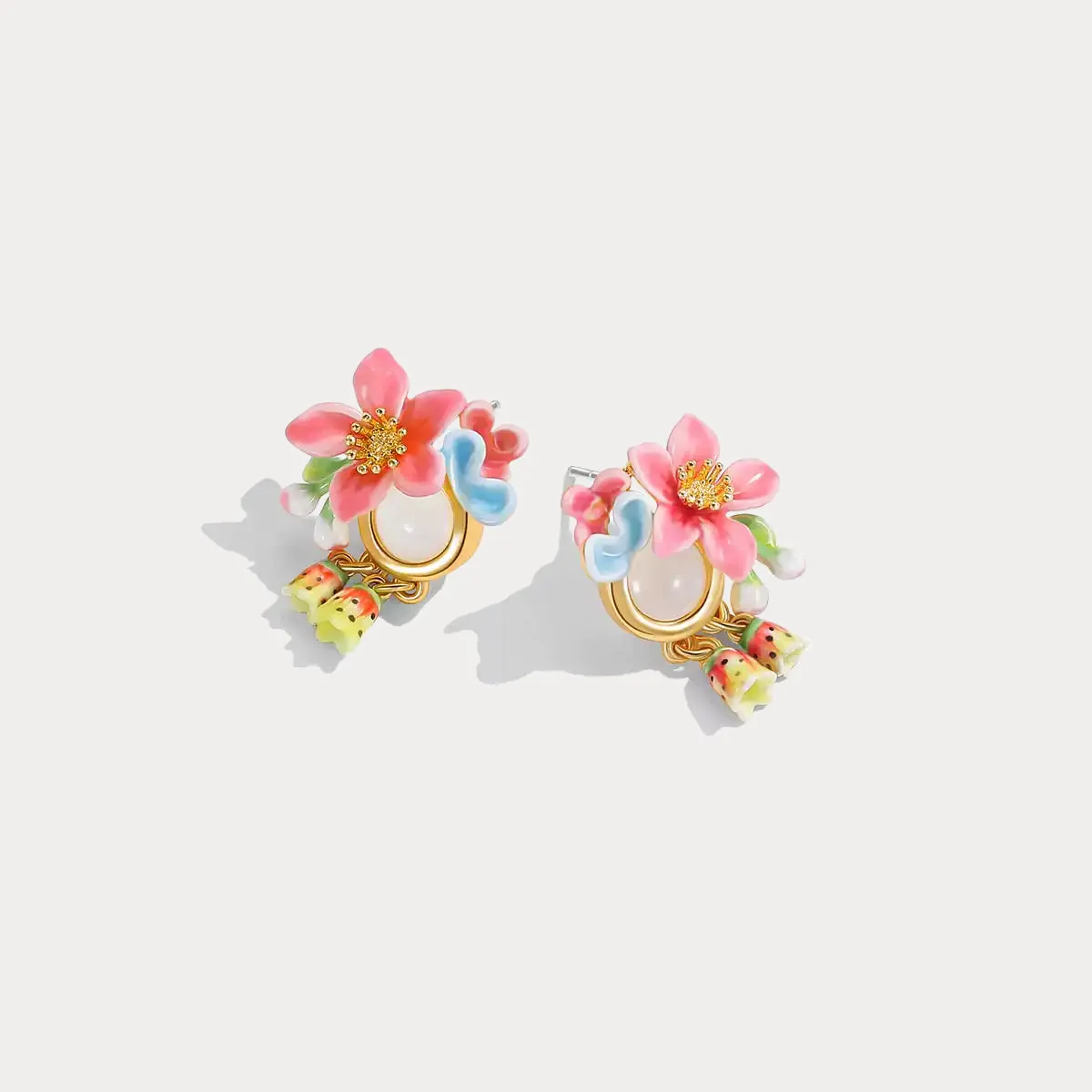 Tropical Flower Earrings sold by Selenichast product image thumbnail 2