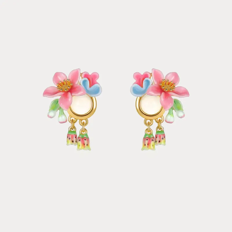 Tropical Flower Earrings sold by Selenichast
