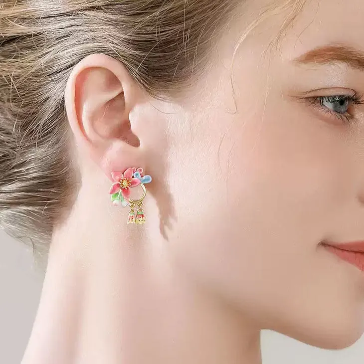 Tropical Flower Earrings sold by Selenichast product image thumbnail 4