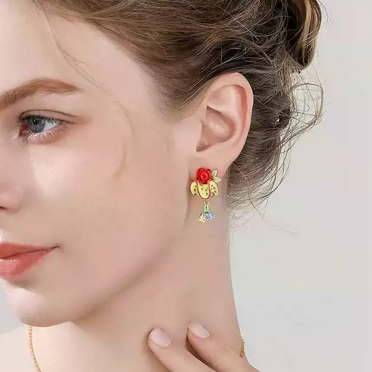 Tropical Flower Earrings sold by Selenichast product image thumbnail 2