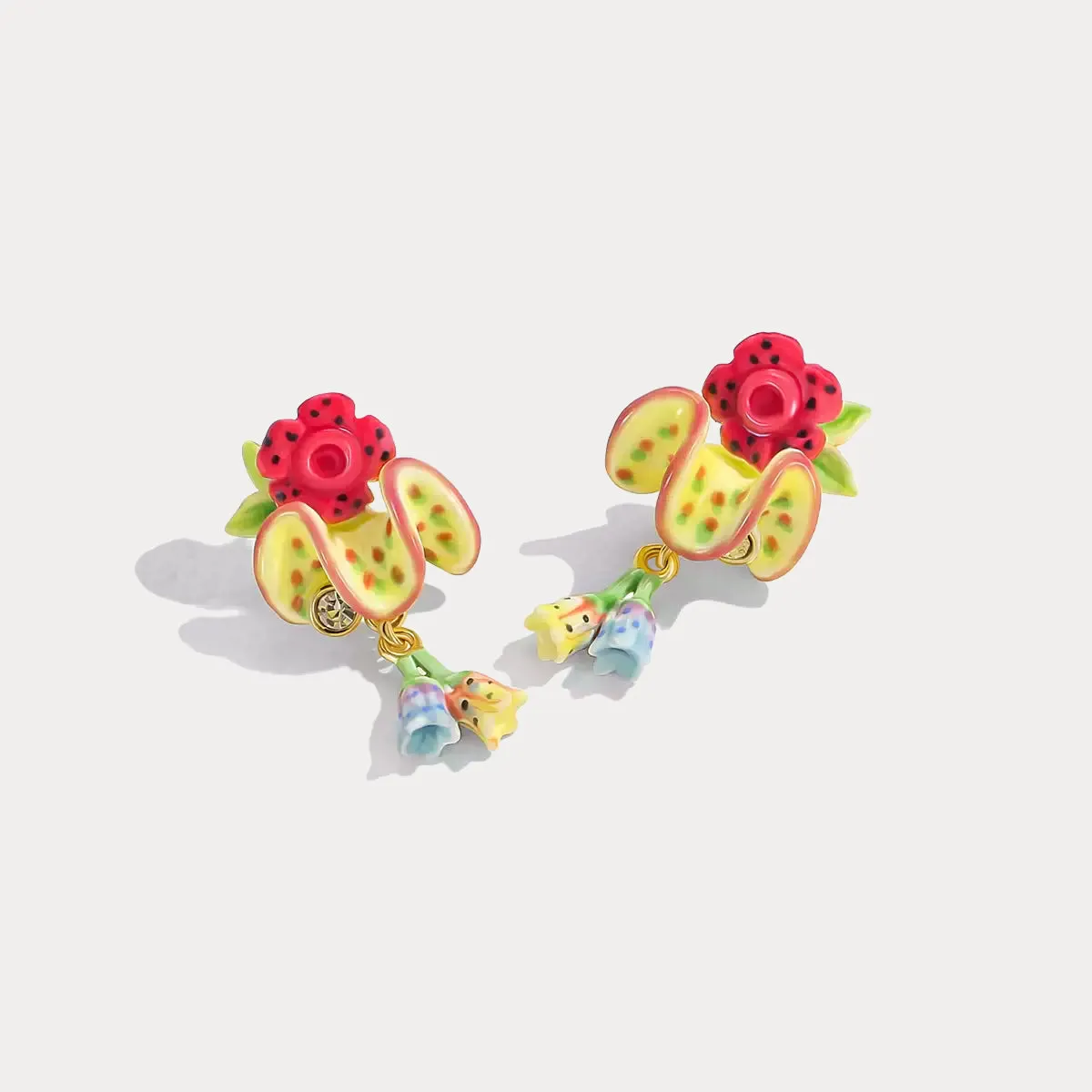 Tropical Flower Earrings sold by Selenichast product image thumbnail 3