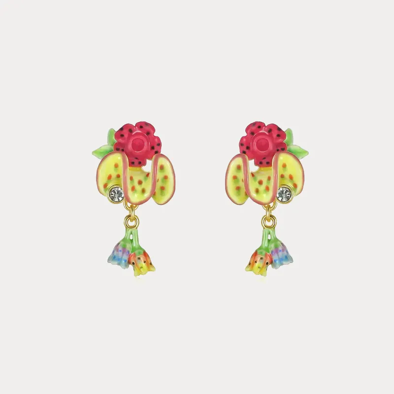Tropical Flower Earrings sold by Selenichast