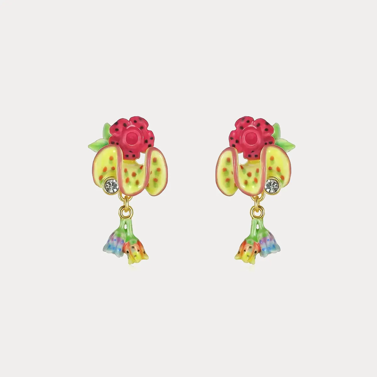Tropical Flower Earrings sold by Selenichast