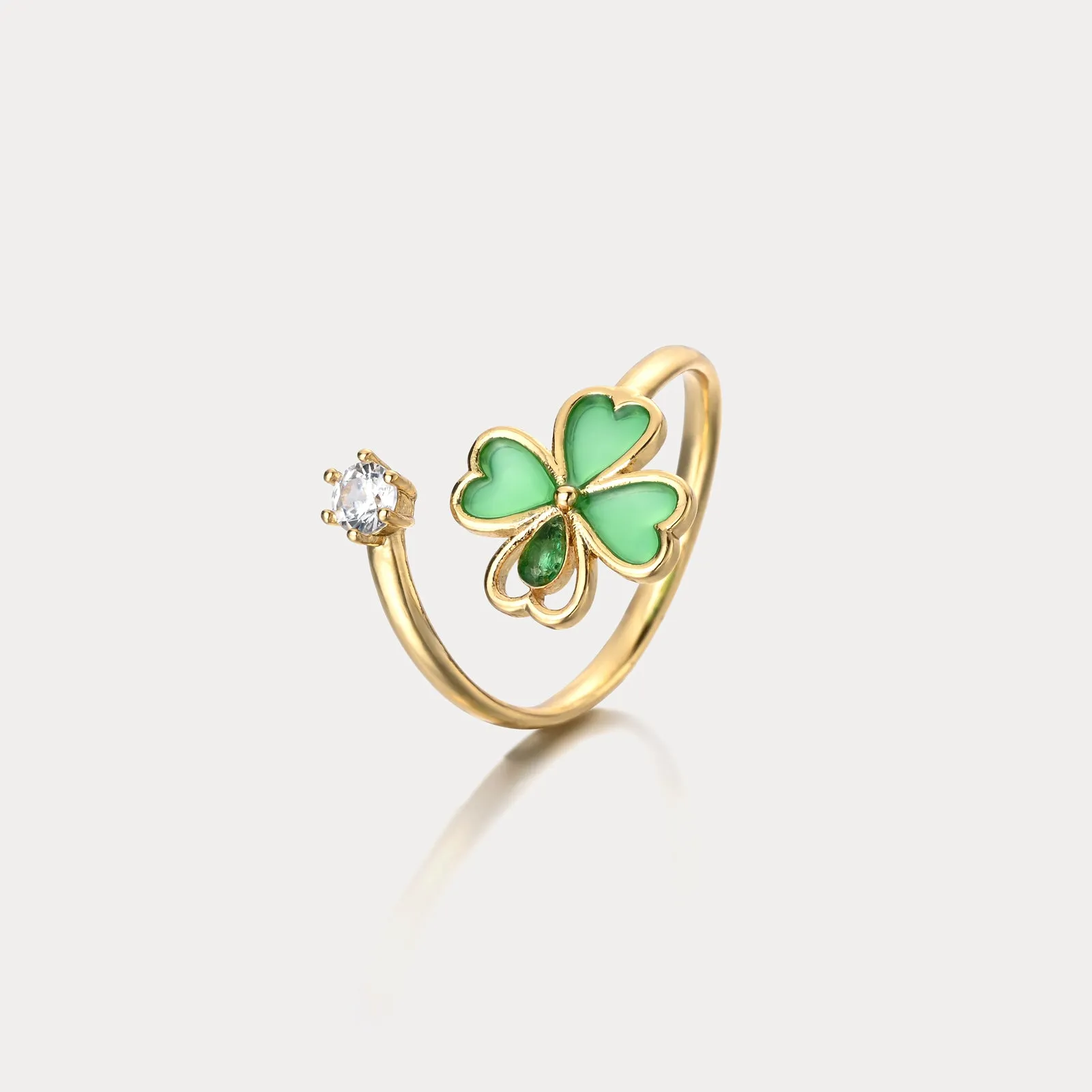 Four Leaf Clover Ring sold by Selenichast product image thumbnail 2