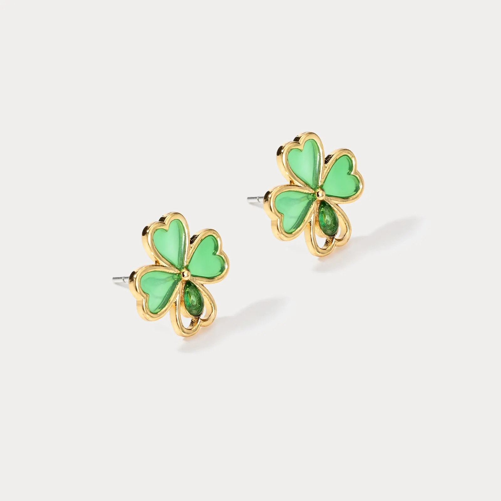 Four Leaf Clover Earrings sold by Selenichast product image thumbnail 2