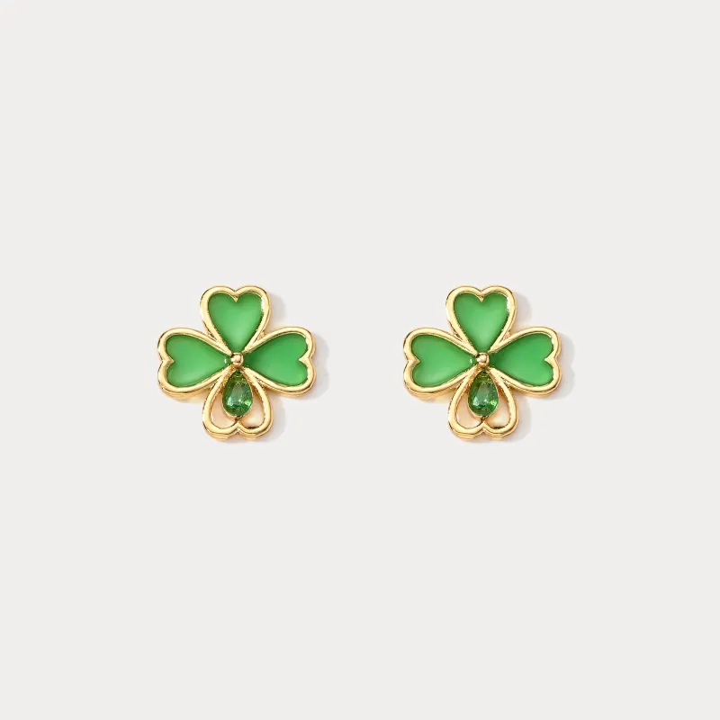 Four Leaf Clover Earrings sold by Selenichast