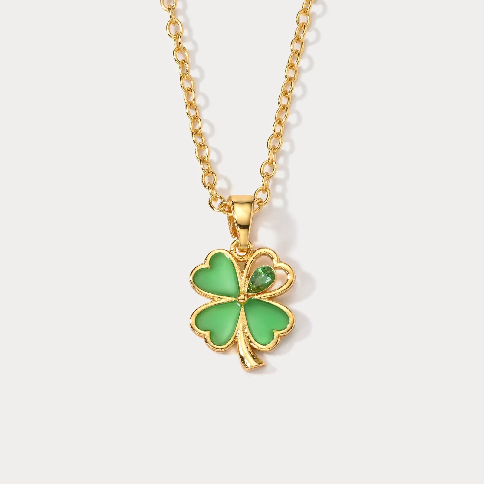 Four Leaf Clover Necklace sold by Selenichast