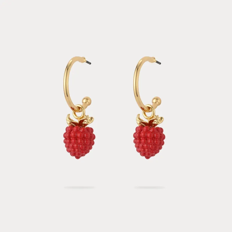 Raspberry Earrings sold by Selenichast