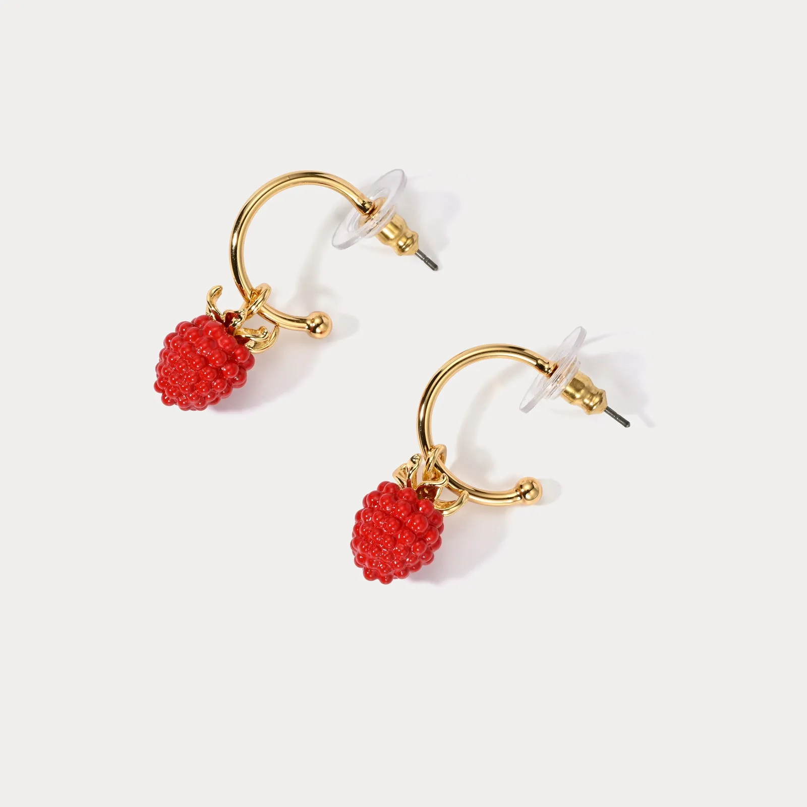 Raspberry Earrings sold by Selenichast product image thumbnail 3
