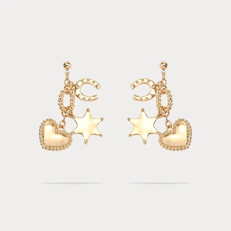 Horseshoes Heart Earrings sold by Selenichast