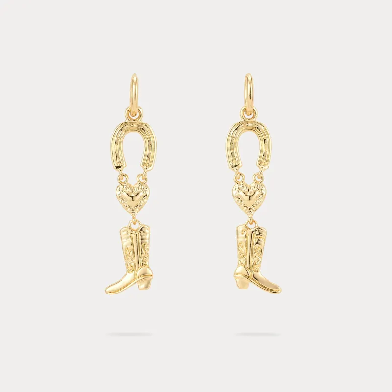 Horseshoe Boot Earrings sold by Selenichast