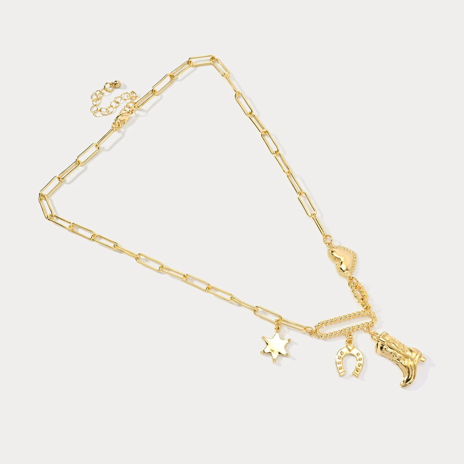 Horseshoe Boot Necklace sold by Selenichast product image thumbnail 3