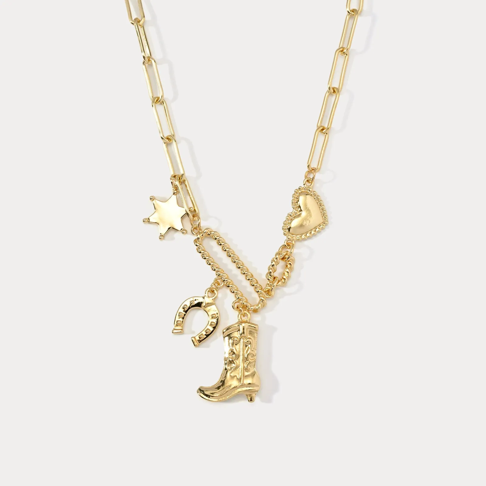 Horseshoe Boot Necklace sold by Selenichast