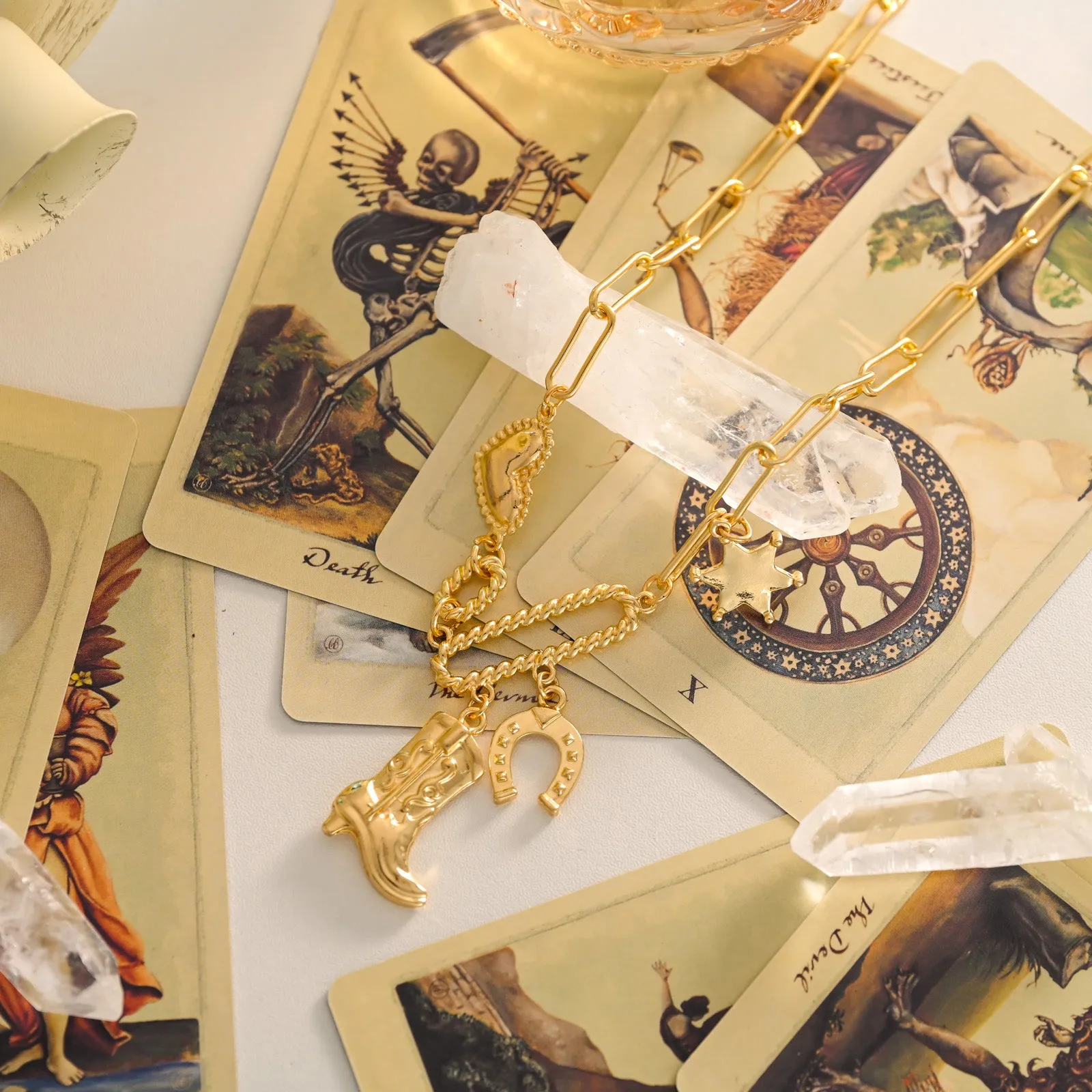 Horseshoe Boot Necklace sold by Selenichast product image thumbnail 2