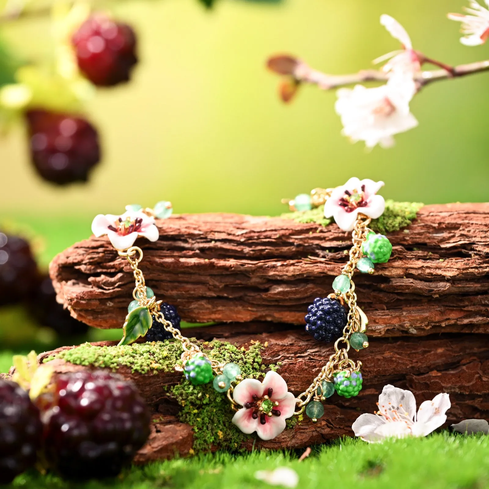 Blackberry Flower Beads Bracelet sold by Selenichast product image thumbnail 3