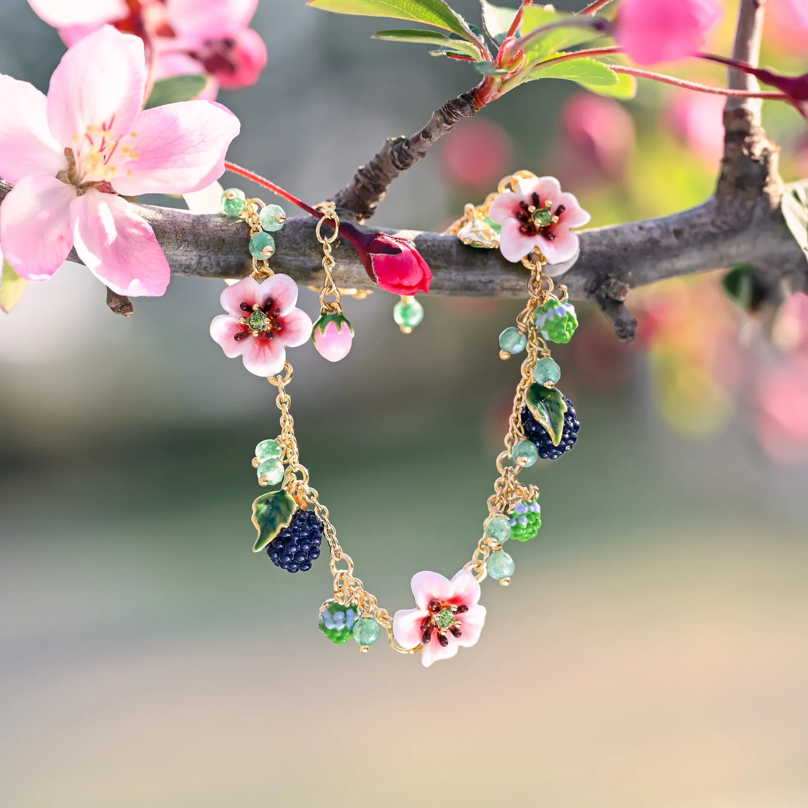 Blackberry Flower Beads Bracelet sold by Selenichast product image thumbnail 2