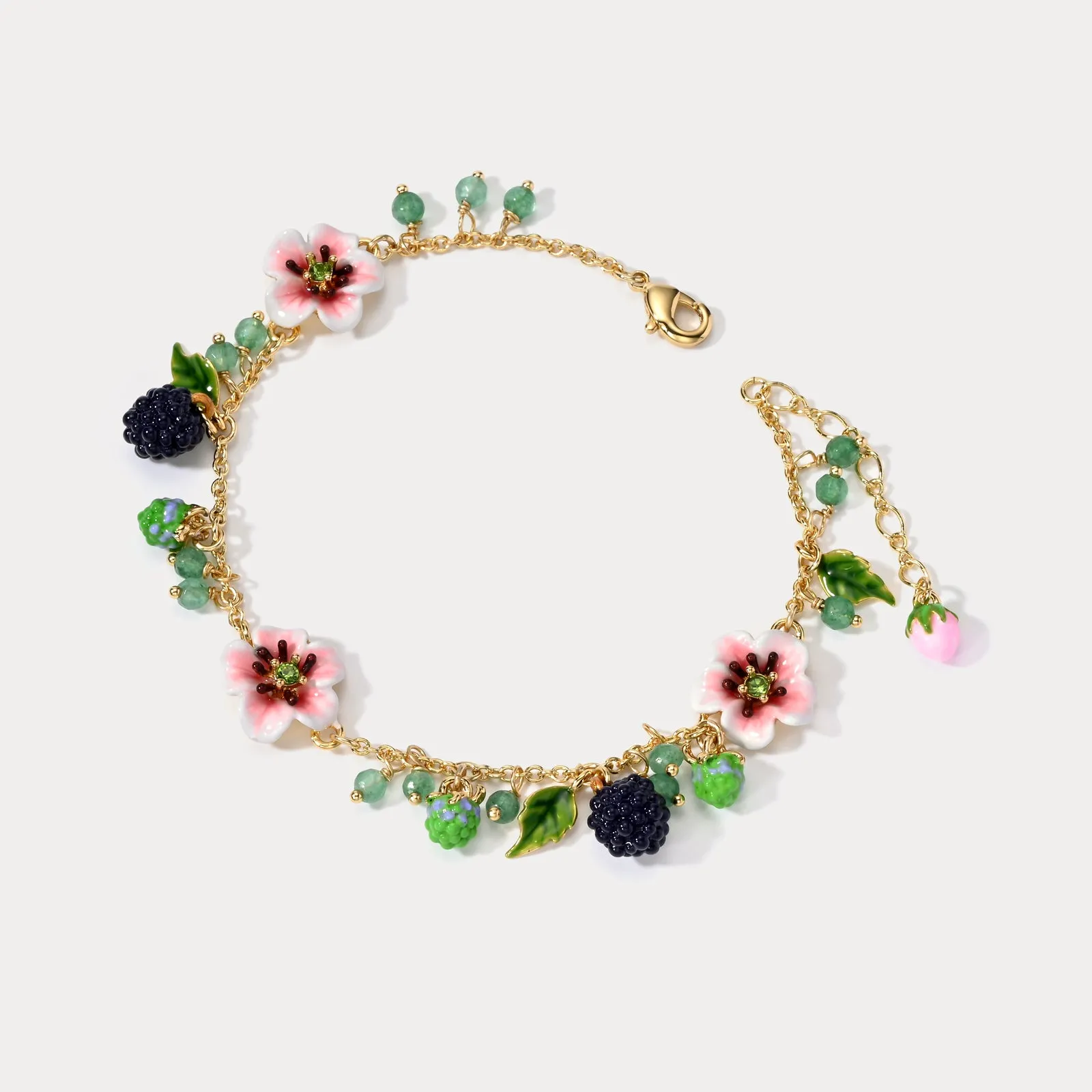 Blackberry Flower Beads Bracelet sold by Selenichast product image thumbnail 4