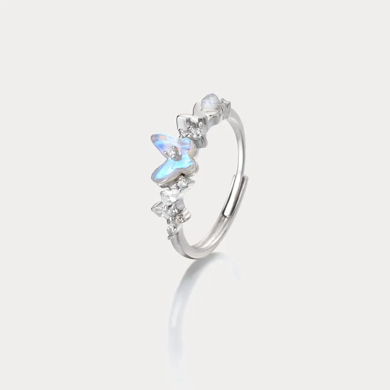 Butterfly Silver Ring sold by Selenichast