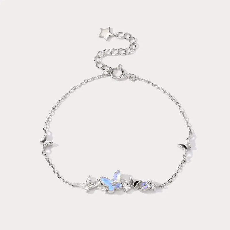 Butterfly Planet Silver Bracelet sold by Selenichast