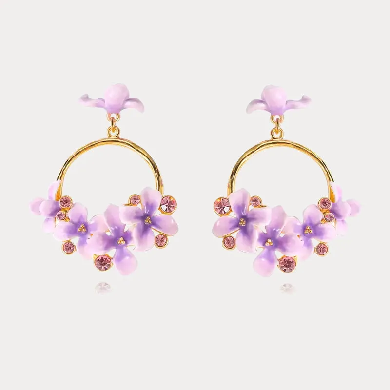 Early Lilac Flower Earrings sold by Selenichast