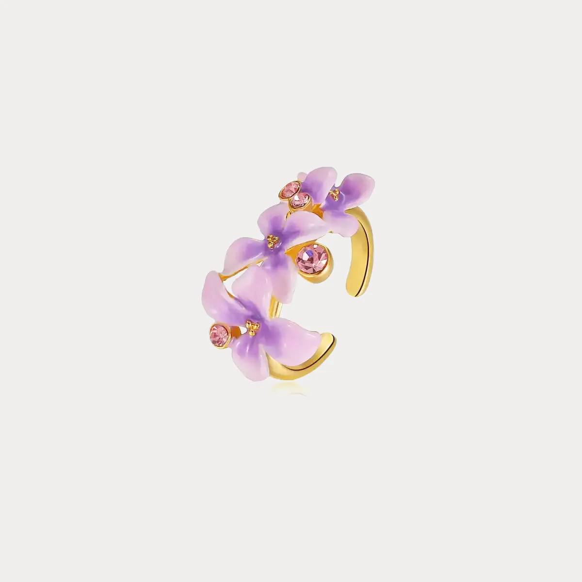 Early Lilac Enamel Ring sold by Selenichast