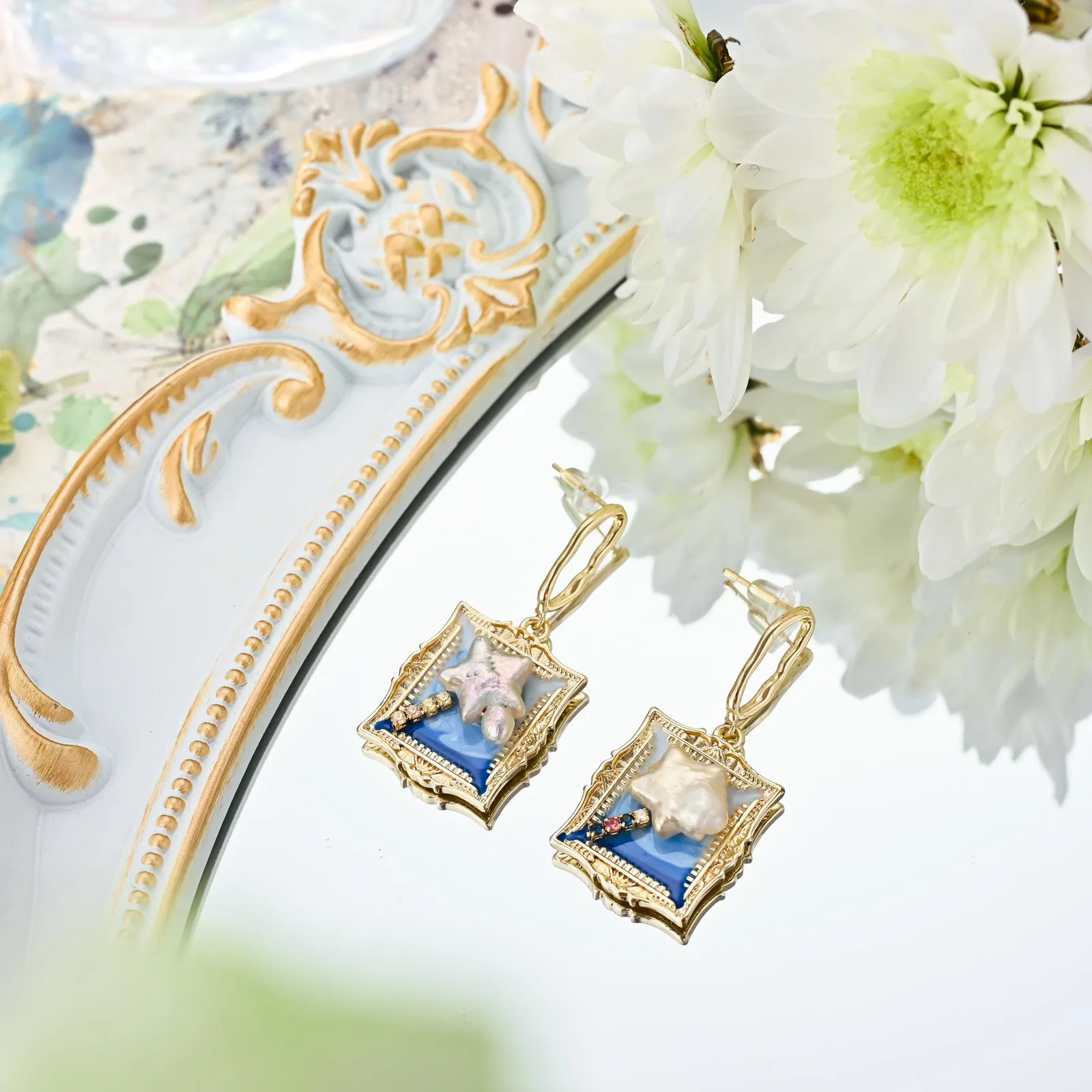 Ocean Portrait Earrings sold by Selenichast product image thumbnail 2