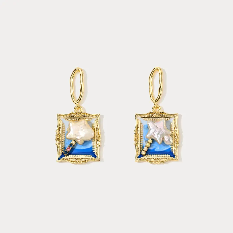 Ocean Portrait Earrings sold by Selenichast