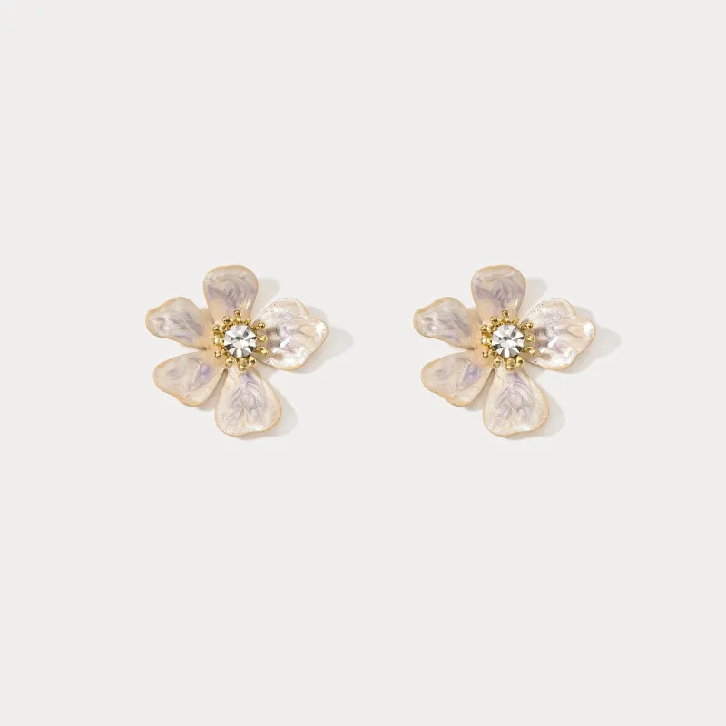 Flower Enamel Earrings sold by Selenichast
