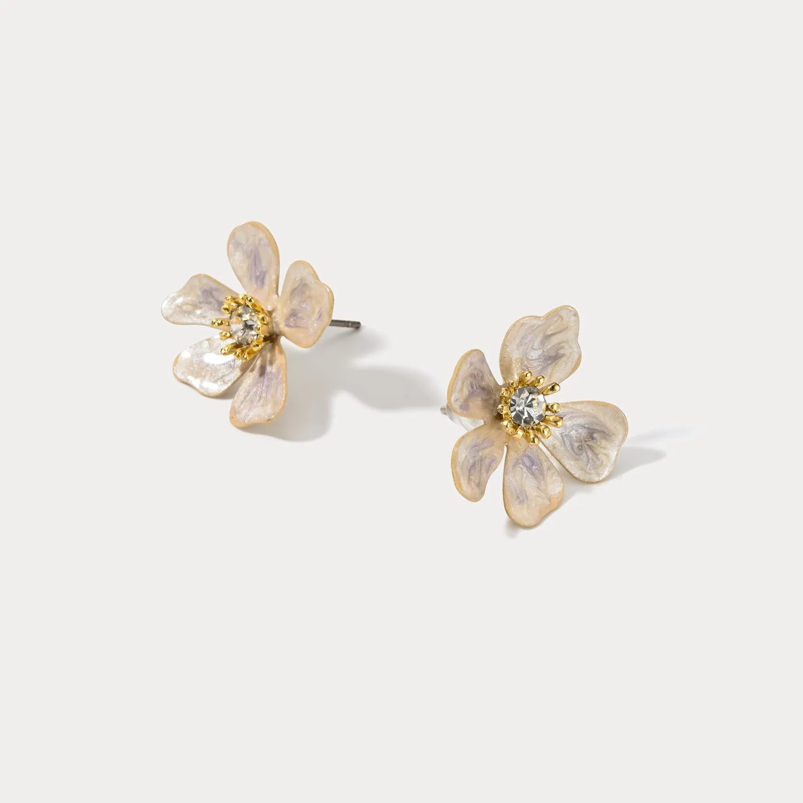 Flower Enamel Earrings sold by Selenichast product image thumbnail 5