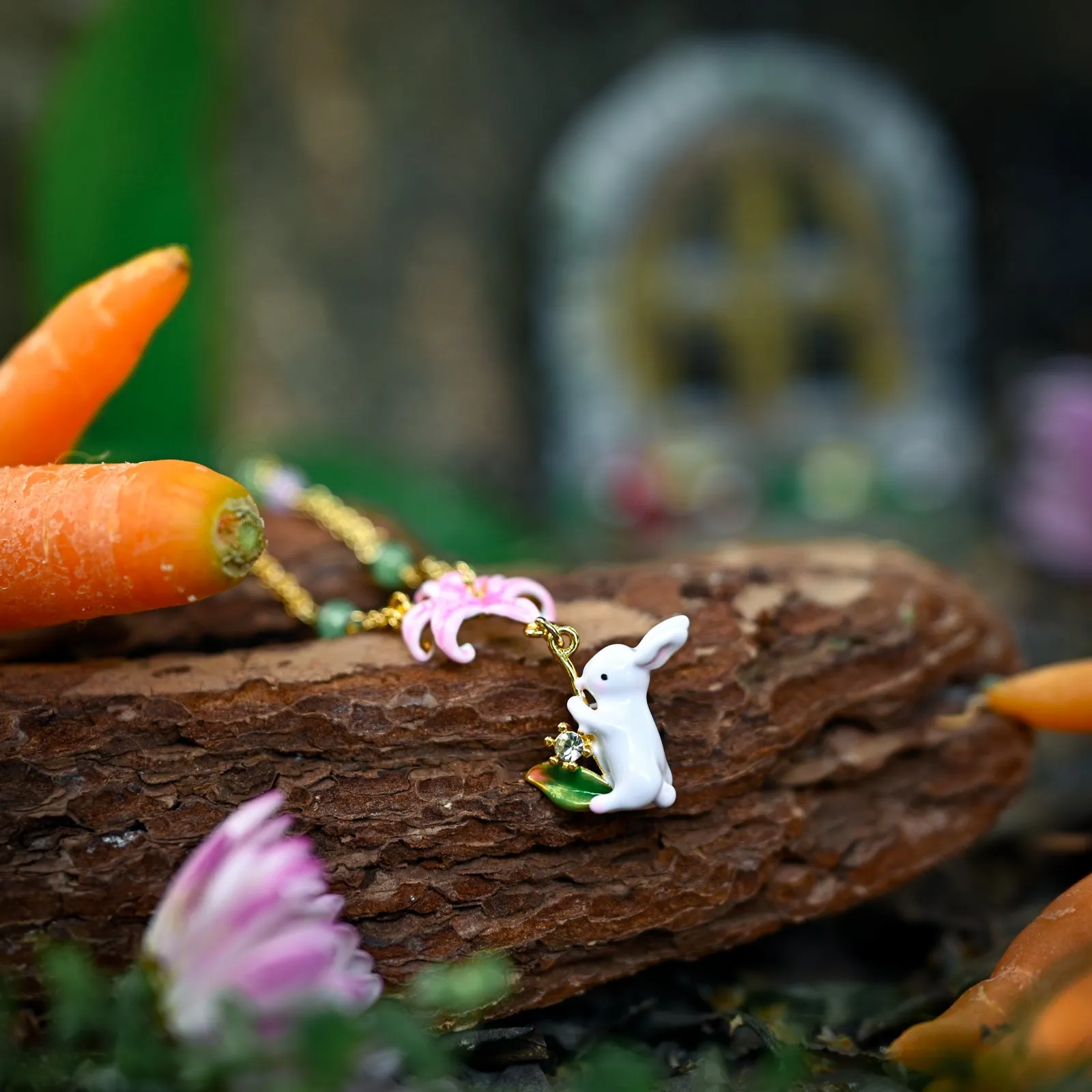Lily Rabbit Necklace sold by Selenichast product image thumbnail 2