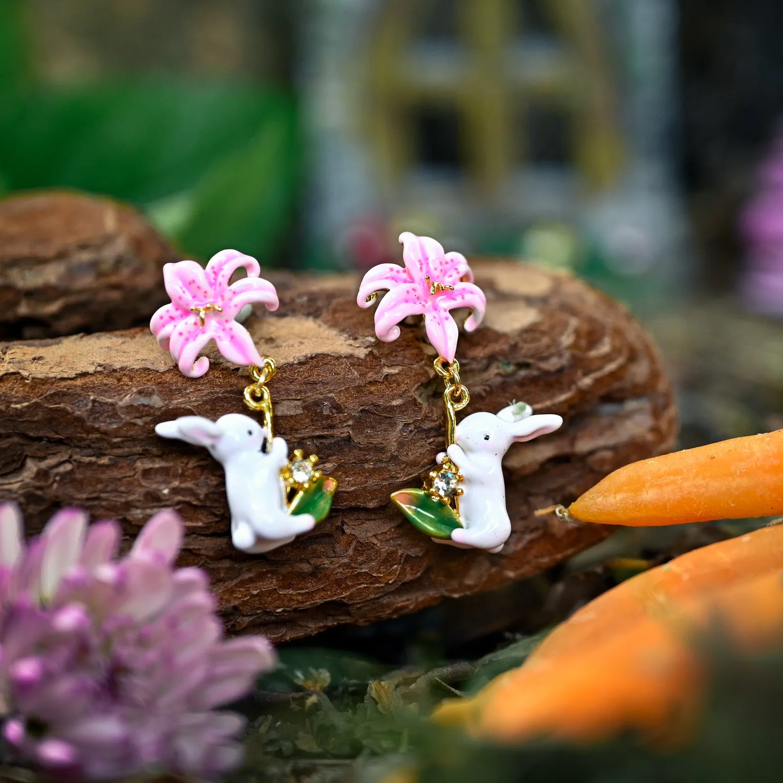 Lily Rabbit Earrings sold by Selenichast product image thumbnail 3