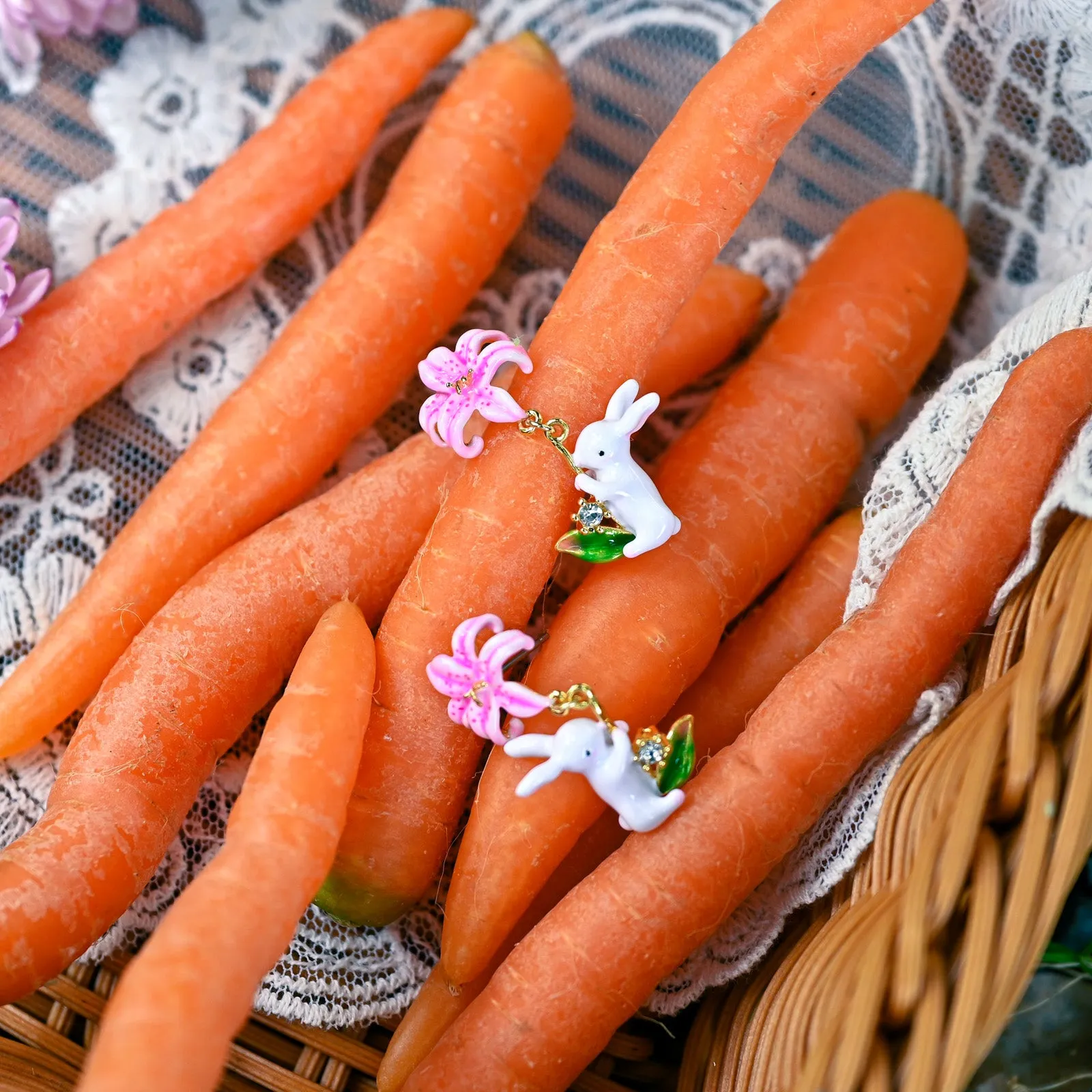 Lily Rabbit Earrings sold by Selenichast product image thumbnail 5