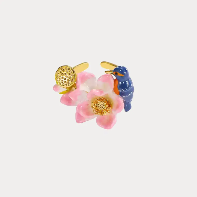 Lotus Kingfisher Ring sold by Selenichast