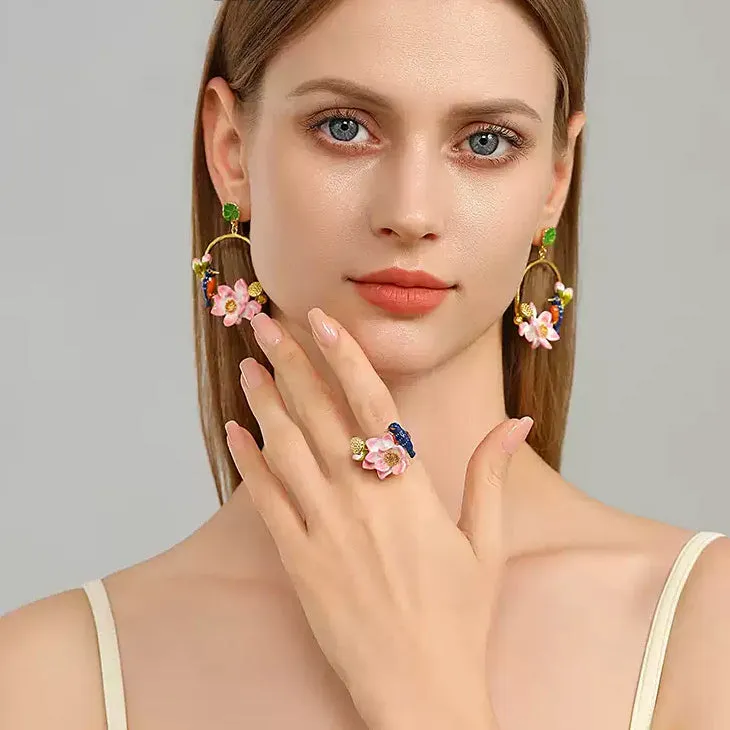 Lotus Kingfisher Ring sold by Selenichast product image thumbnail 3