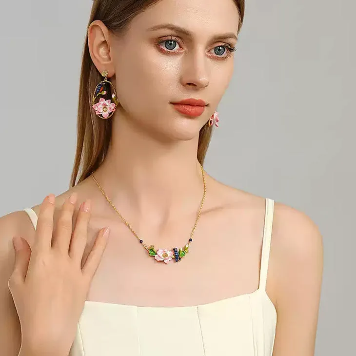 Lotus Kingfisher Necklace sold by Selenichast product image thumbnail 3