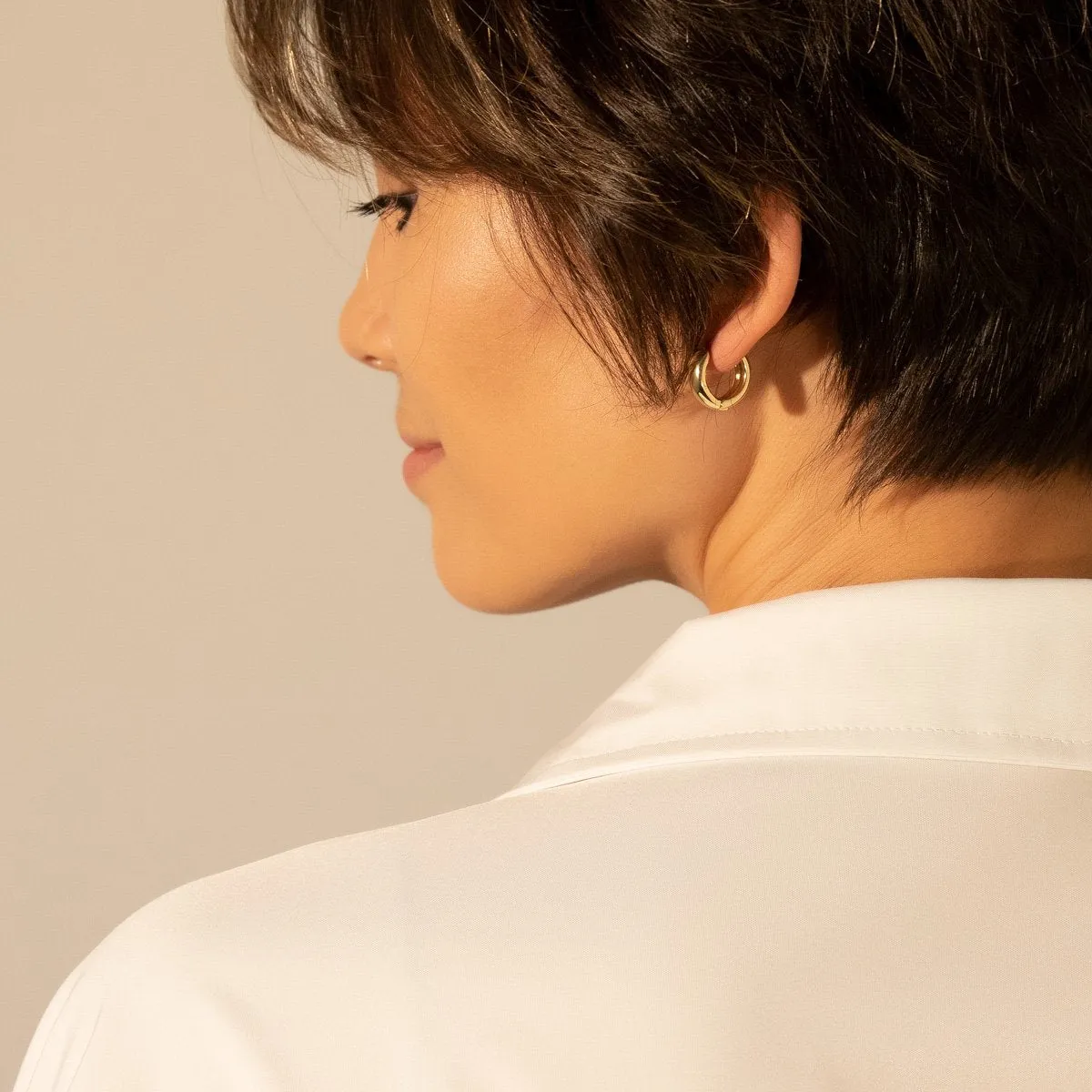 Minimalist Sleek Hoop Earrings sold by Selenichast product image thumbnail 3